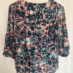 T-shirt effet froissé bleu et rose Sud Express de dos