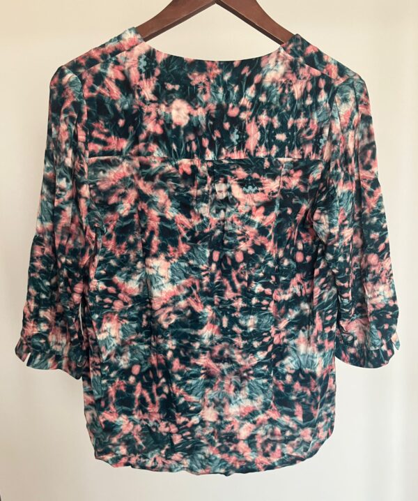 T-shirt effet froissé bleu et rose Sud Express de dos