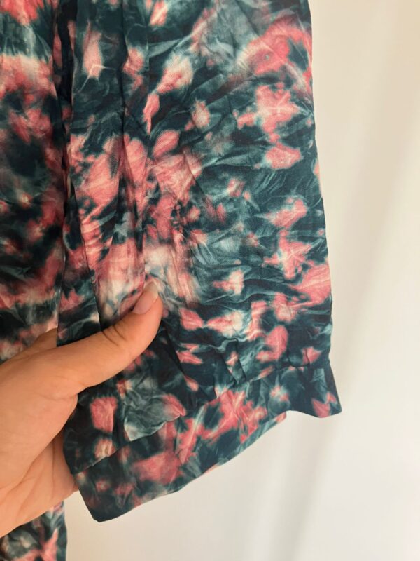 Manche effet froissé bleu et rose Sud Express