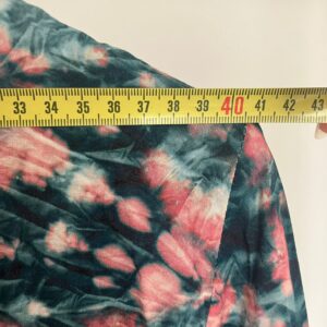 Mesures du t-shirt effet froissé bleu et rose Sud Express