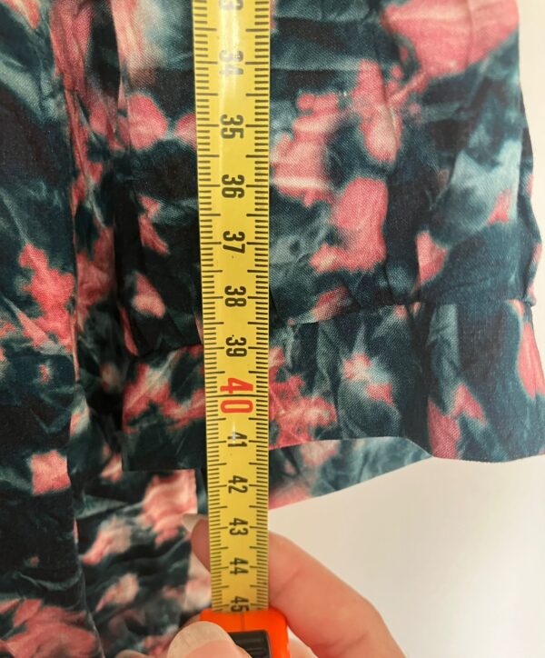 Mesures du t-shirt effet froissé bleu et rose Sud Express