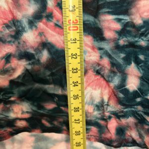 Mesures du t-shirt effet froissé bleu et rose Sud Express